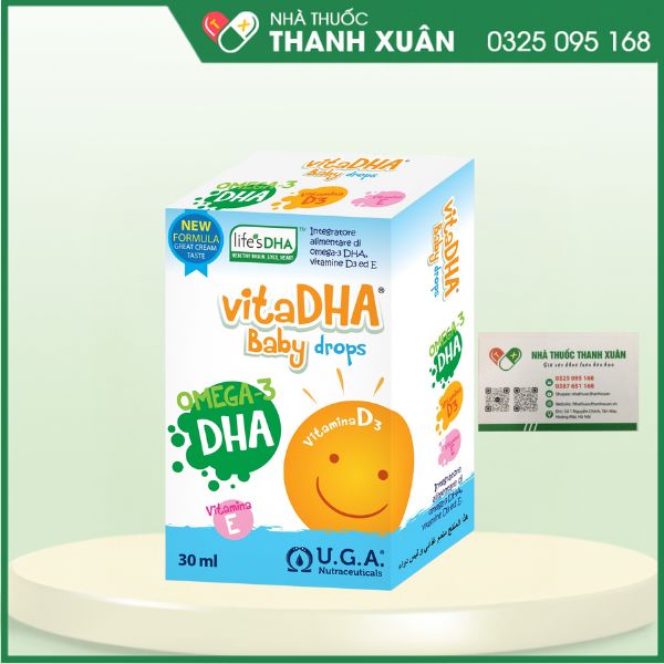 Vita DHA baby drop - Bổ sung DHA và Vitamin D3 cho trẻ